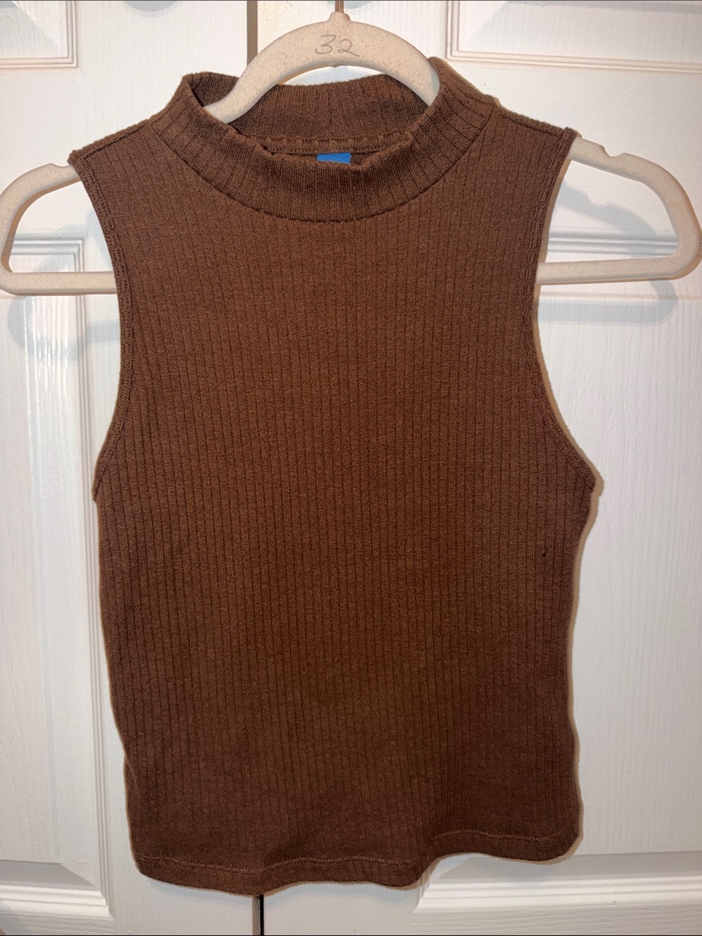 Old Navy Sleeveless Ribbed Knit Tank Top - Brown Size Small